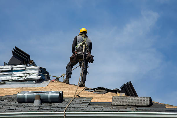Professional Roof Replacement technician working in Centertown, KY